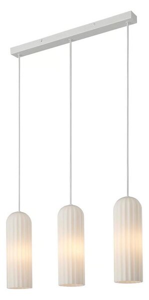 Nordlux - Lampadario a cavo MIELLA 3xE27/25W/230V bianco