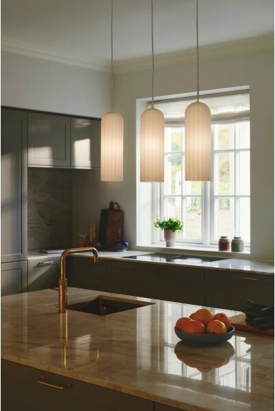 Nordlux - Lampadario a cavo MIELLA 3xE27/25W/230V bianco