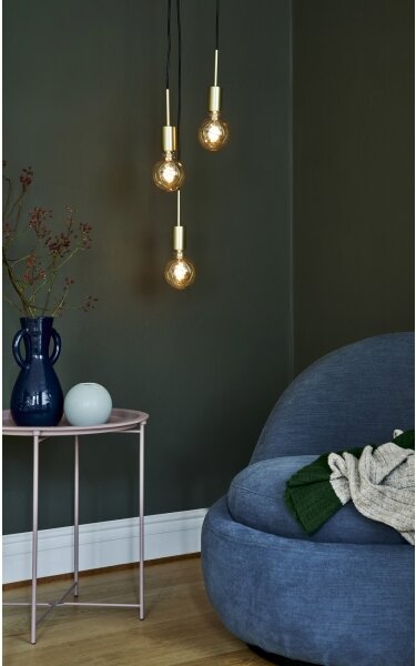 Nordlux - Lampadario a sospensione con cavo PACO 3xE27/25W/230V in ottone
