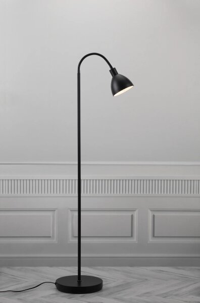 Nordlux - Lampada da terra RAY 1xE14/25W/230V nera 153,5 cm