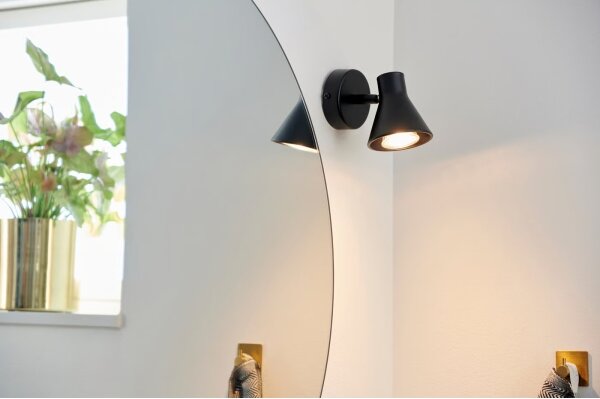 Nordlux - Lampada da parete EIK 1xGU10/35W/230V nera