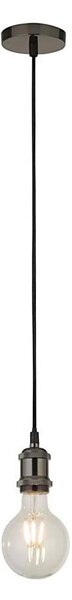 Searchlight 7461BC - Lampada a sospensione con cavo SUSPENSION 1xE27/60W/230V antracite