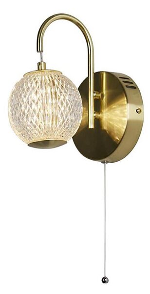 Searchlight 51481SB - ALLURE Lampada da parete a LED LED/5W/230V