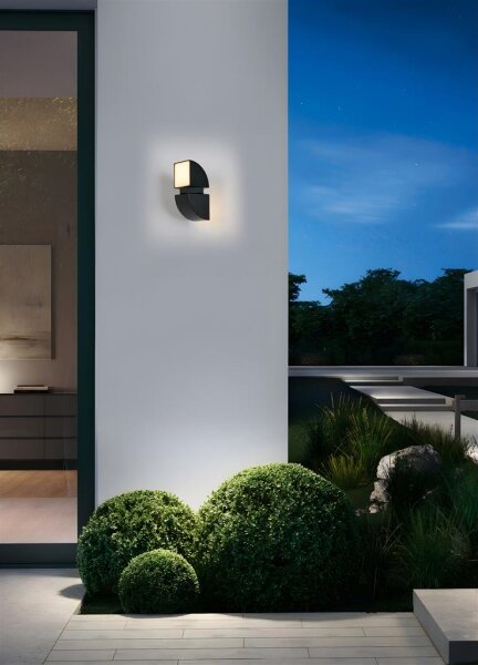 Searchlight 36150BK - Lampada da parete per esterni a LED DAKOTA 2xLED/4W/230V IP44