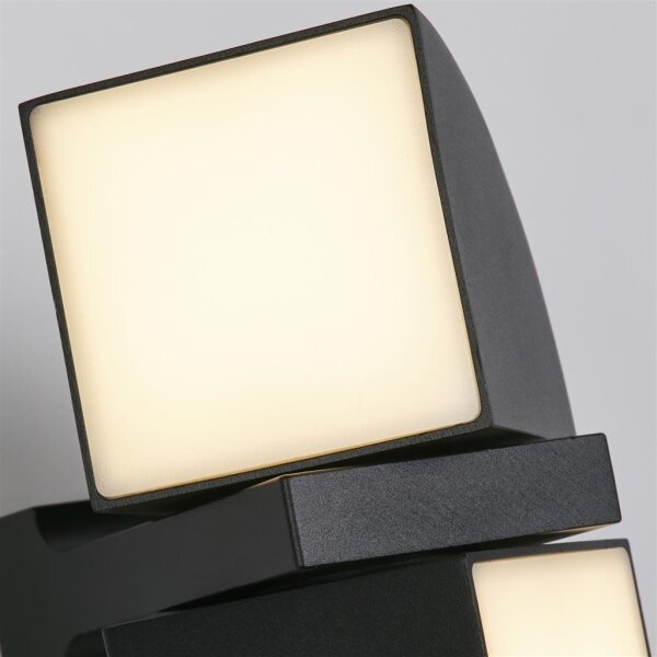 Searchlight 36150BK - Lampada da parete per esterni a LED DAKOTA 2xLED/4W/230V IP44