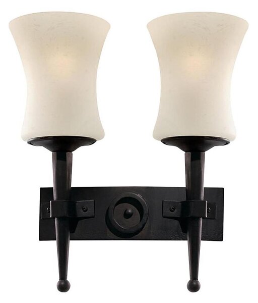 Searchlight 0812-2BK - CARTWHEEL Applique 2xE27/60W/230V