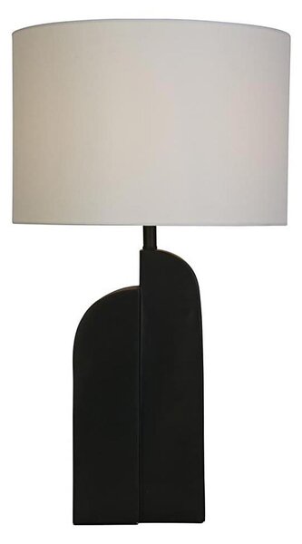 Searchlight EU61650BK - Lampada da tavolo PERTH 1xE27/60W/230V