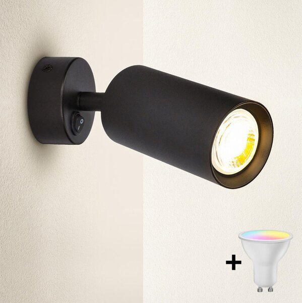 Brilagi - Faretto da parete LED dimmerabile SELE 1xGU10/4,8W/230V nero