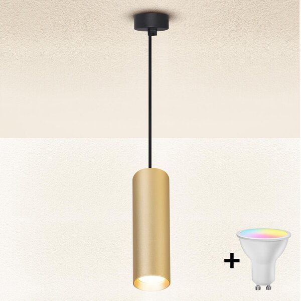 Brilagi - Lampadario LED dimmerabile a sospensione su cavo SELE 1xGU10/4,8W/230V nero/oro