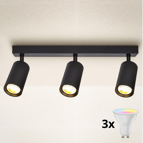 Brilagi - Faretto LED dimmerabile SELE 3xGU10/4,8W/230V nero