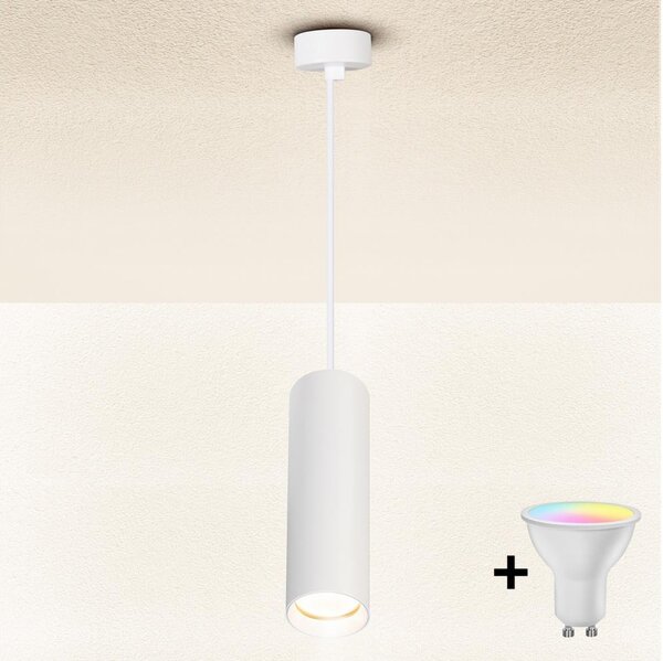 Brilagi - Lampadario dimmerabile a sospensione LED su cavo SELE 1xGU10/4,8W/230V bianco