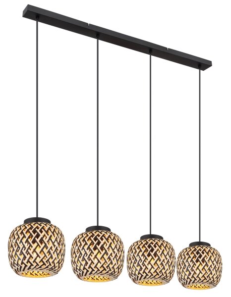 Globo 15766-4H - Lampadario a sospensione con filo COLLY 4xE27/15W/230V
