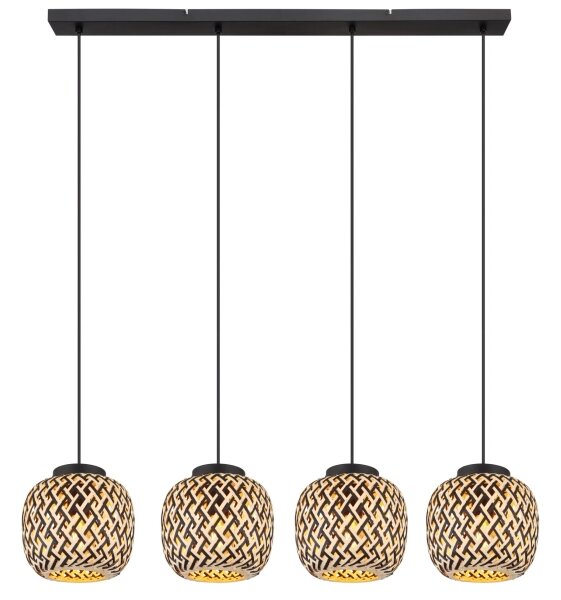 Globo 15766-4H - Lampadario a sospensione con filo COLLY 4xE27/15W/230V