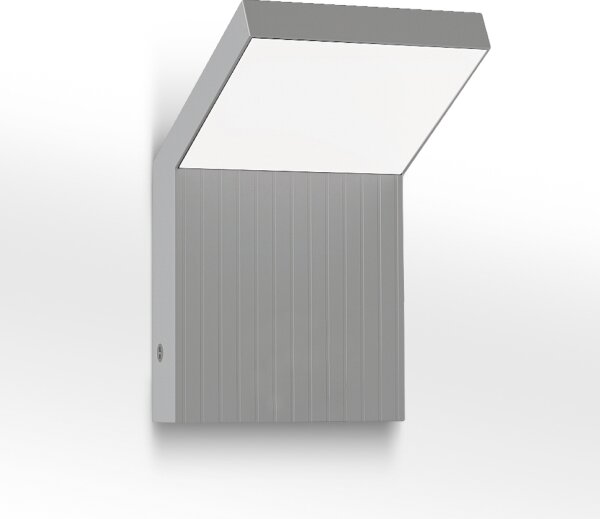 Brilagi - RIANO Lampada da parete per esterni a LED LED/8W/230V Argento IP65