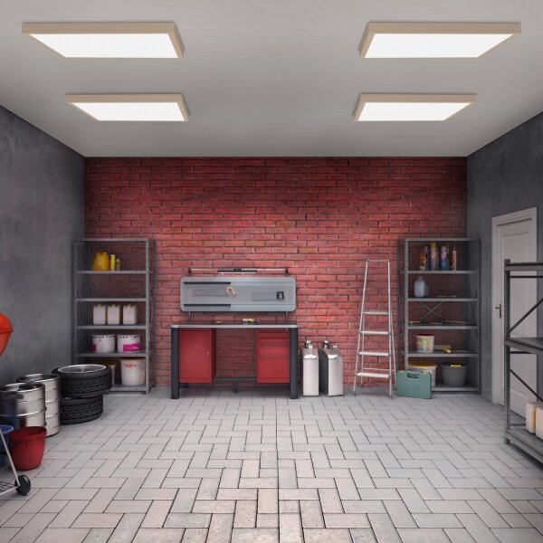 Brilagi -Plafoniera LED da bagno FRAME LED/50W/230V 60x60 cm IP44 beige