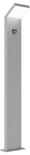 Brilagi - Lampada LED da esterno con sensore RIANO LED/8W/230V argento IP65 80 cm