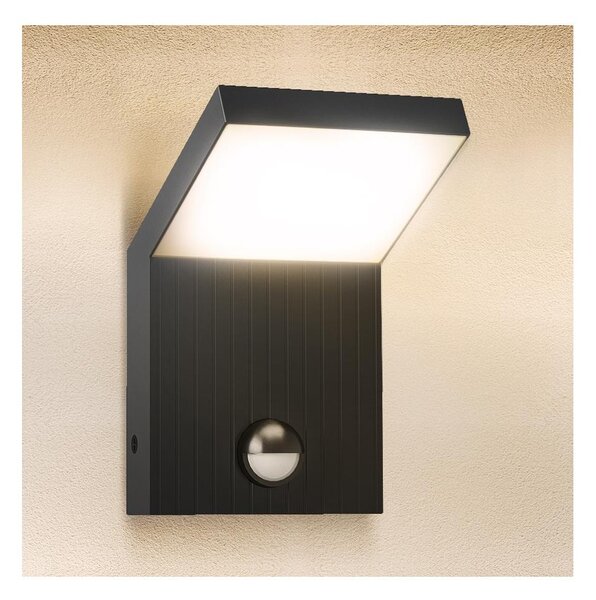 Brilagi - Lampada da parete a LED per esterni con sensore RIANO LED/8W/230V Antracite