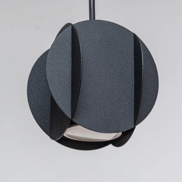 Lampadario sospeso su cavo GAMBIT 4x GU10/10W/230V, nero