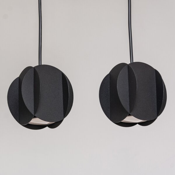 Lampadario sospeso su cavo GAMBIT 4x GU10/10W/230V, nero