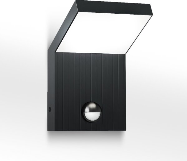 Brilagi - Lampada da parete a LED per esterni con sensore RIANO LED/8W/230V Antracite