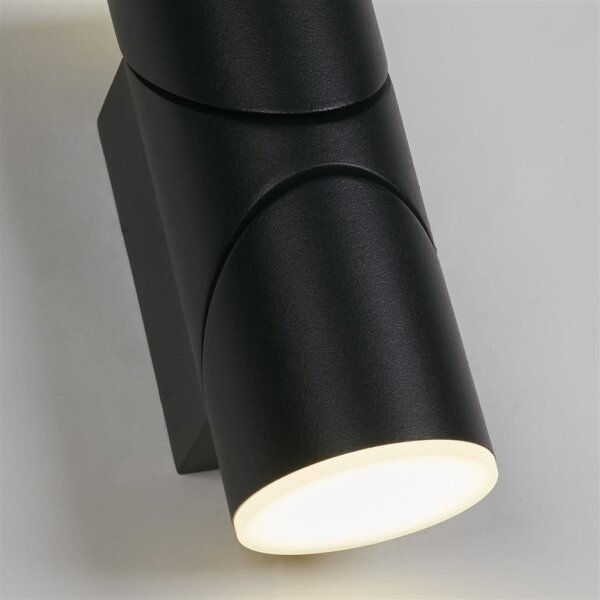Searchlight 36180BK - Lampada da parete a LED per esterni SOHO 2xLED/6W/230V IP44