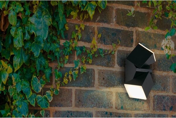 Searchlight 36170BK - MONTANA LED Lampada da parete per esterni 2xLED/6W/230V IP44