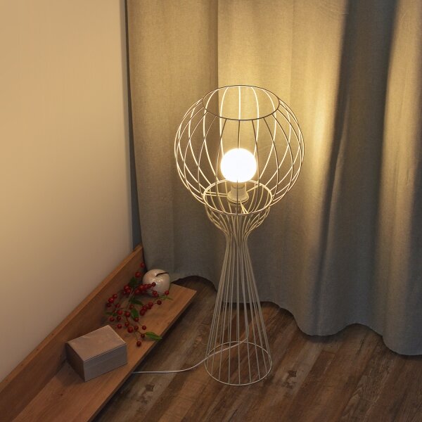 Lampada da terra MERCURE 1xE27/15W/230V crema