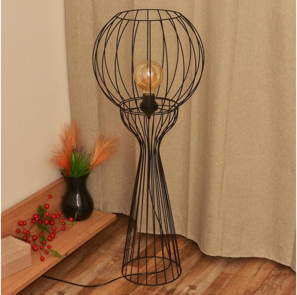 Lampada da terra MERCURE 1xE27/15W/230V nera
