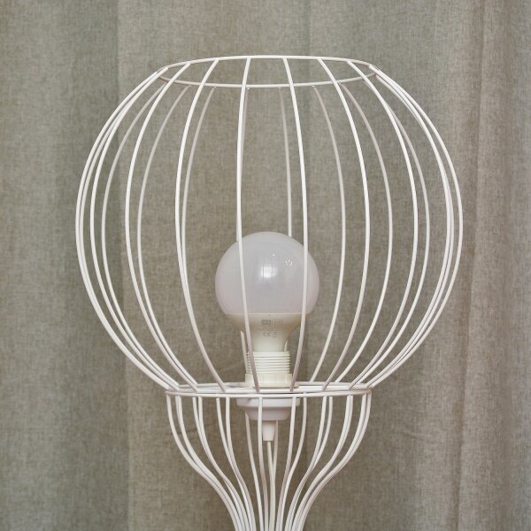 Lampada da terra MERCURE 1xE27/15W/230V bianca