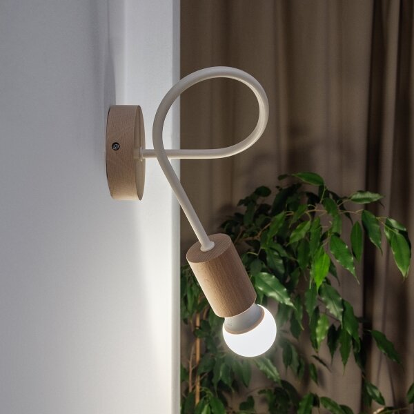 Lampada da parete OXFORD 1xE27/15W/230V pino/crema