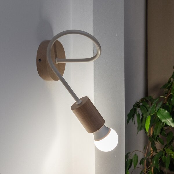 Lampada da parete OXFORD 1xE27/15W/230V pino/crema