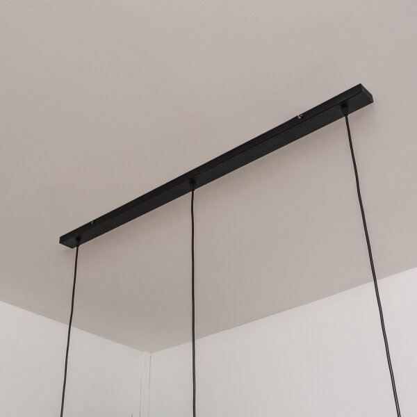 Lampada a sospensione con cavo SOLANO 3xE27/15W/230V nero/cromo lucido