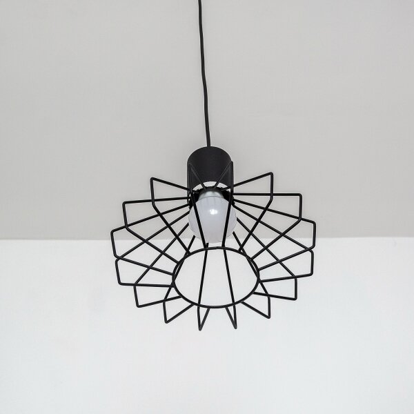 Lampada a sospensione con cavo SOLANO 3xE27/15W/230V nero/cromo lucido