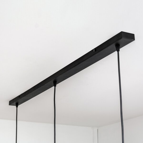 Lampadario sospeso su cavo SOLANO 3xE27/15W/230V nero/oro