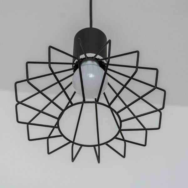 Lampada a sospensione con cavo SOLANO 3xE27/15W/230V nero/cromo lucido