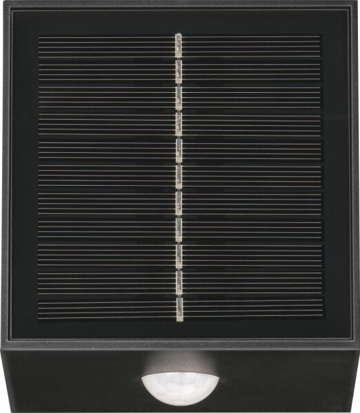 Retlux-LED Lampada da parete solare con sensore LED/1W/3,7V 1200 mAh IP44 nero
