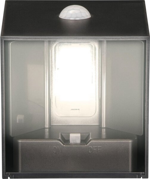 Retlux-LED Lampada da parete solare con sensore LED/1W/3,7V 1200 mAh IP44 nero