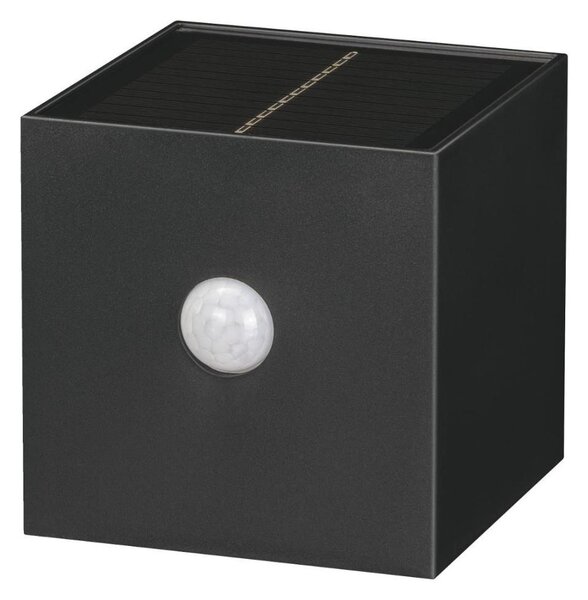 Retlux-LED Lampada da parete solare con sensore LED/1W/3,7V 1200 mAh IP44 nero