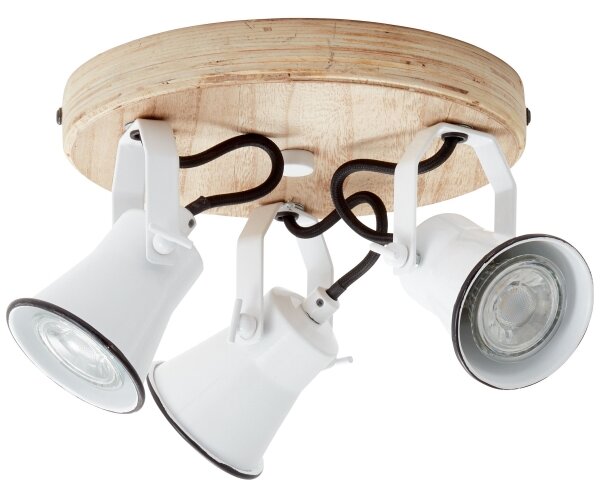 Brilliant - Faretto SEED 3xGU10/5W/230V bianco/beige