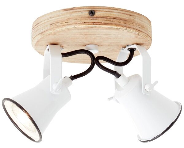 Brilliant - Faretto SEED 2xGU10/5W/230V bianco/beige