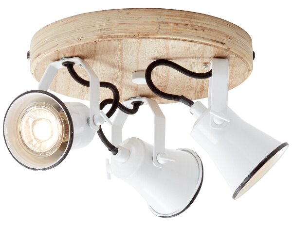 Brilliant - Faretto SEED 3xGU10/5W/230V bianco/beige