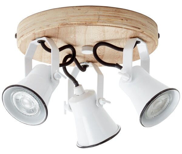 Brilliant - Faretto SEED 3xGU10/5W/230V bianco/beige