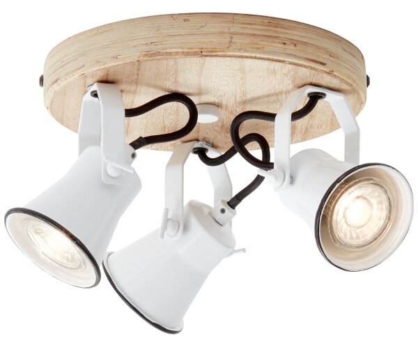 Brilliant - Faretto SEED 3xGU10/5W/230V bianco/beige