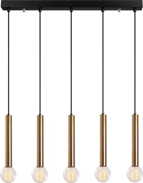Lampadario a cavo TEMPO 5xE27/40W/230V dorato