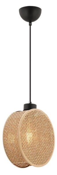 Lampadario a sospensione con cavo DRUM 1xE27/60W/230V marrone