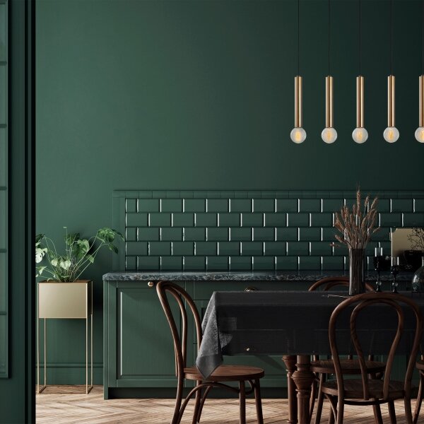 Lampadario a cavo TEMPO 5xE27/40W/230V dorato