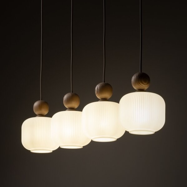 Lampadario a sospensione su cavo BALLO 4xE14/10W/230V beige