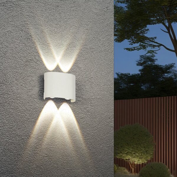 Brilagi - Applique LED per esterni FLAREBOX LED/4W/230V bianca IP65
