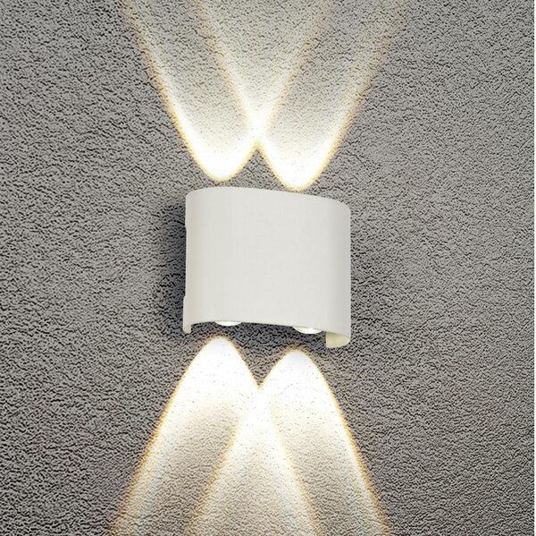 Brilagi - Applique LED per esterni FLAREBOX LED/4W/230V bianca IP65