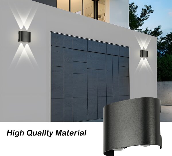 Brilagi - Applique da esterno LED FLAREBOX LED/4W/230V nera IP65